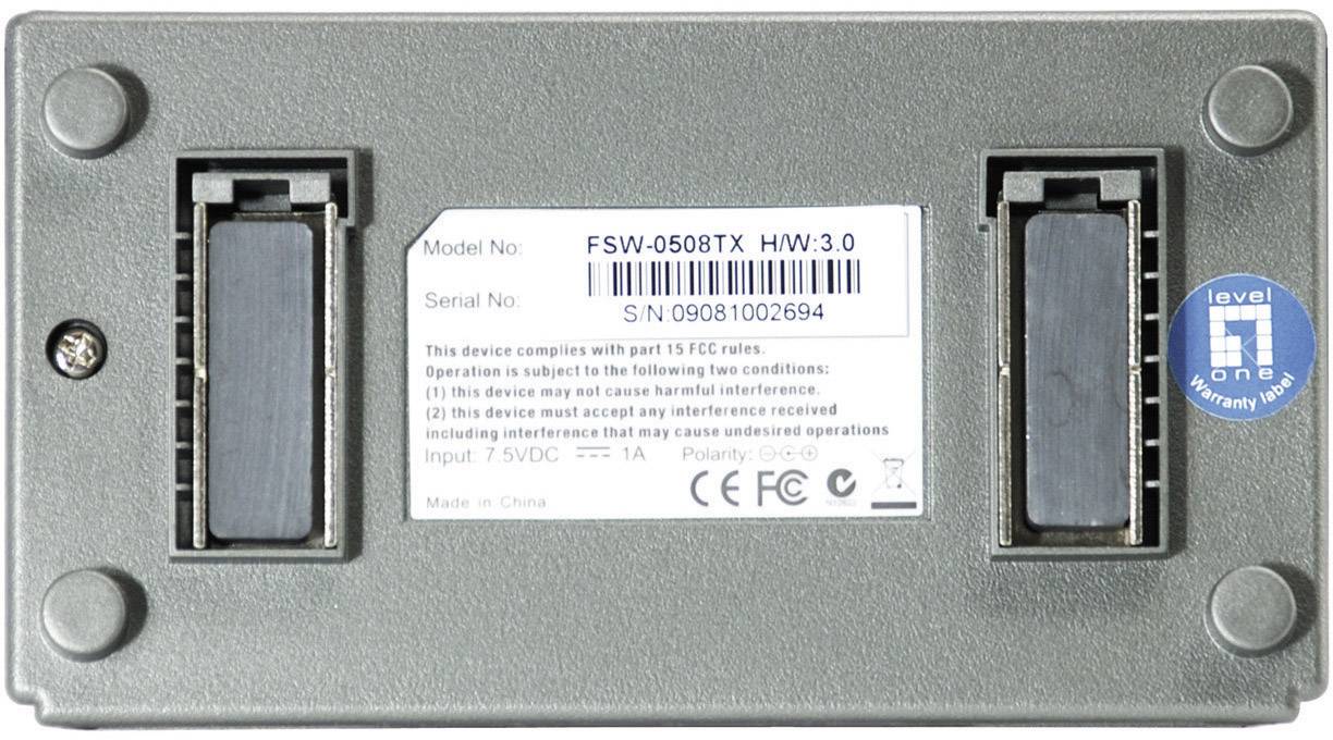 Schalter 5x FE FSW-0508TX Kunststoff