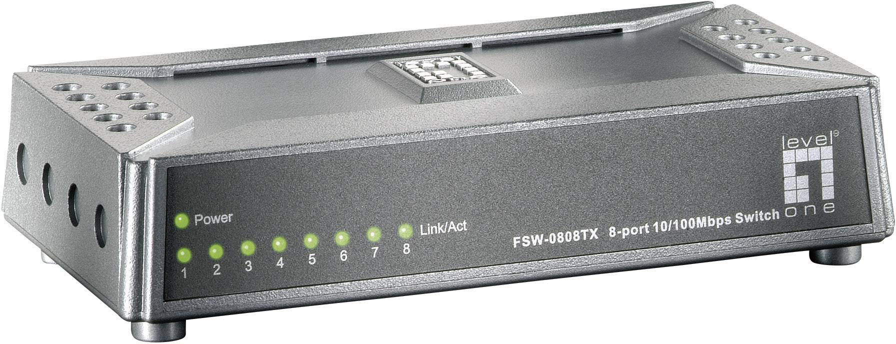 8-Port Fast Ethernet Switch -- ultracompact Aktive Netzwerkkomponenten LAN