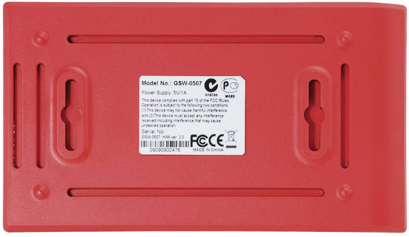 LevelOne GSW-0507 Netzwerk Switch RJ45 5 Port 1 GBit/s