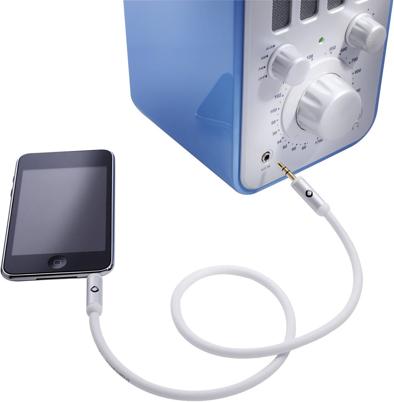 Oehlbach Klinke Audio Anschlusskabel [1x Klinkenstecker 3.5mm - 1x Klinkenstecker 3.5 mm] 1.50m Schwarz vergoldete Steckkontakte