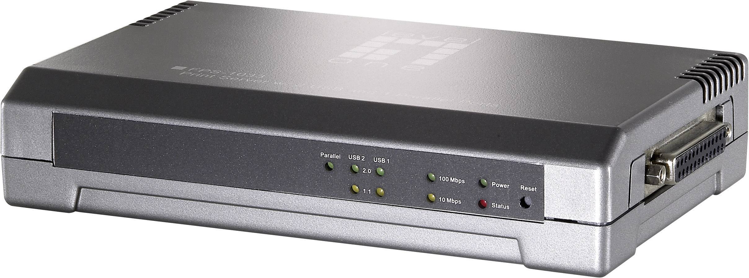 LevelOne FPS-1033 - Druckserver - USB 2.0/parallel
