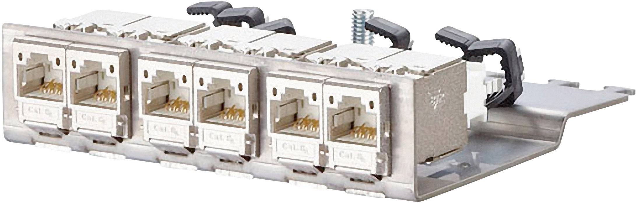 Metz Connect 130B11P2-E 6 Port Netzwerk-Patchpanel CAT 6a 1 HE Bestückt