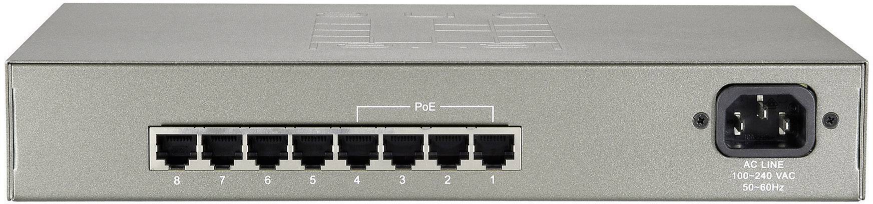 LevelOne FEP-0812 Netzwerk Switch RJ45 8 Port 100 MBit/s PoE-Funktion