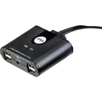 ATEN US224-AT 2 Port USB 2.0-Umschalter Schwarz ATEN US224-AT 2 Port USB 2.0-Umschalter Schwarz
