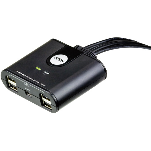 ATEN US424-AT 4 Port USB 2.0-Umschalter Schwarz