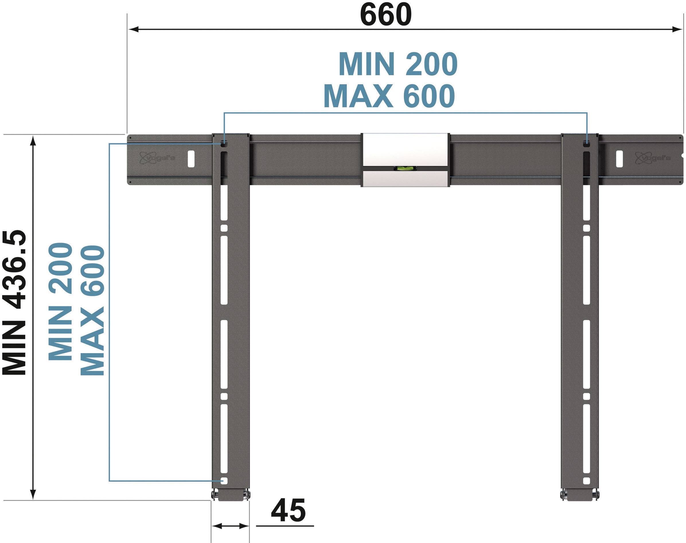 Vogel's THIN 305 TV-Wandhalterung 101,6 cm (40") - 165,1 cm (65") Starr