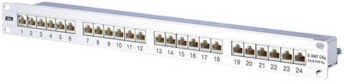 Metz Connect 130855C-E 24 Port Netzwerk-Patchpanel 483 mm (19 ) CAT 6a 1 HE Bestückt