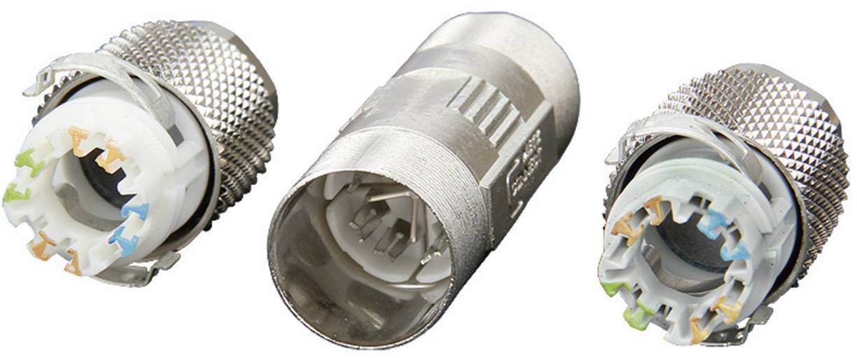 Metz Connect Kabelverbinder Class FA CAT 7a 130863-02-E Adapter Pole: 8 Metall 1 St.