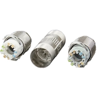 Metz Connect Kabelverbinder Class FA CAT 7a 130863-02-E Adapter Pole: 8 Metall 1St. Metz Connect Kabelverbinder Class FA CAT 7a 130863-02-E Adapter Pole: 8 Metall 1St.