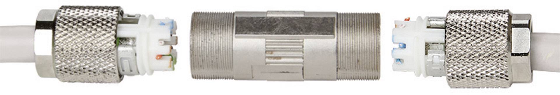 Metz Connect Kabelverbinder Class FA CAT 7a 130863-02-E Adapter Pole: 8 Metall 1 St.