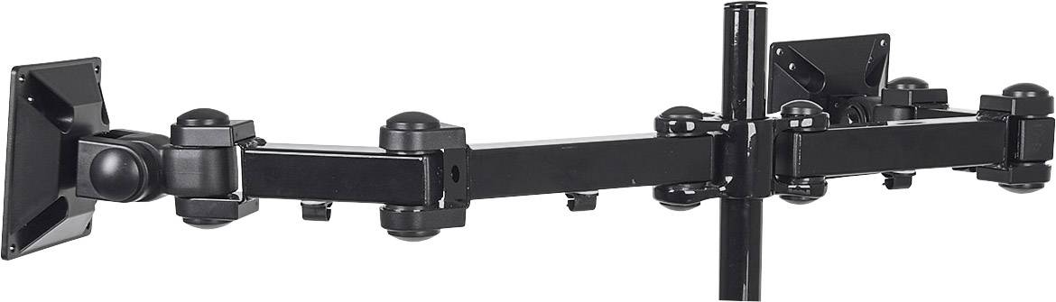 Manhattan 420808 2fach Monitor-Tischhalterung 25,4cm (10") - 61,0cm (24") Neigbar, Schwenkbar