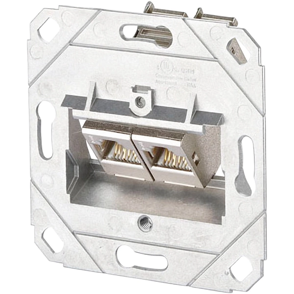 Metz Connect Netzwerkdose Unterputz Einsatz CAT 6a 2 Port Metz Connect Netzwerkdose Unterputz Einsatz CAT 6a 2 Port