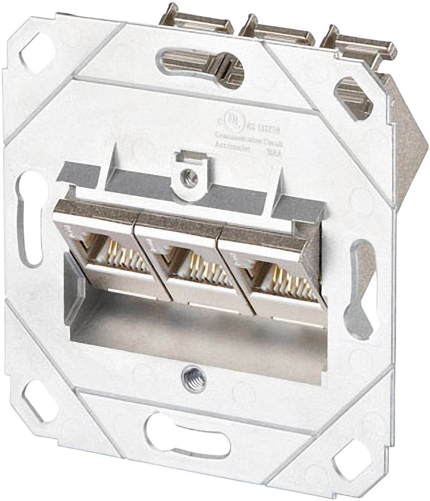 Metz Connect Netzwerkdose Unterputz Einsatz CAT 6a 3 Port
