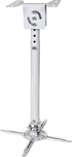 424851 Beamer-Deckenhalterung Neigbar, Drehbar Boden-/Deckenabstand (max.): 77cm Silber