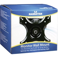 Manhattan 432351 1fach Monitor-Wandhalterung 30,5cm (12") - 55,9cm (22") Schwarz Neigbar, Schwenkbar Manhattan 432351 1fach Monitor-Wandhalterung 30,5cm (12") - 55,9cm (22") Schwarz Neigbar, Schwenkbar