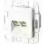 Metz Connect Netzwerkdose Unterputz Einsatz mit Zentralplatte CAT 6 2 Port Reinweiß Metz Connect Netzwerkdose Unterputz Einsatz mit Zentralplatte CAT 6 2 Port Reinweiß