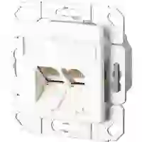 Metz Connect Netzwerkdose Unterputz Einsatz mit Zentralplatte CAT 6 2 Port Reinweiß Metz Connect Netzwerkdose Unterputz Einsatz mit Zentralplatte CAT 6 2 Port Reinweiß