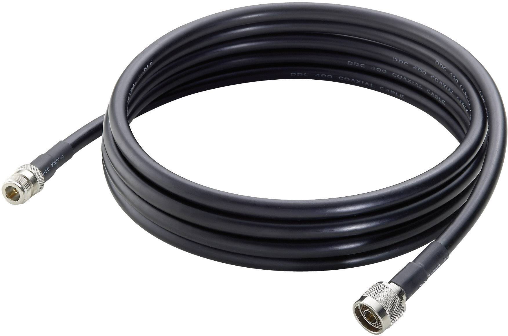 LevelOne WLAN-Antennen Verlängerungskabel [1x N-Stecker - 1x N-Buchse] 6.00 m Schwarz