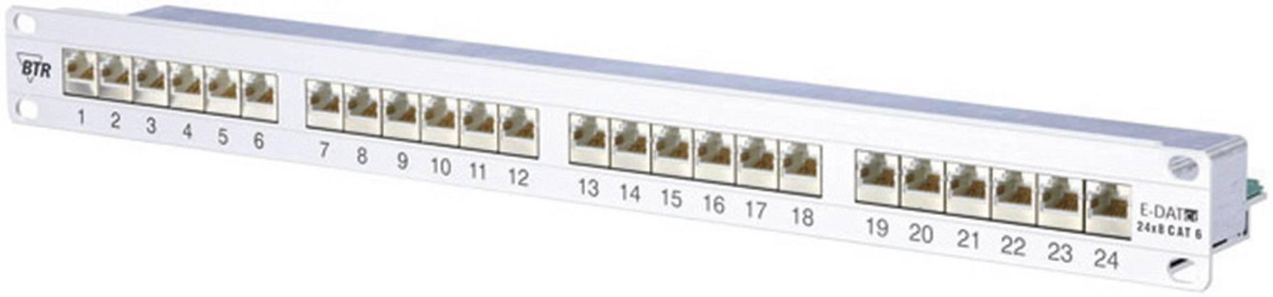 Metz Connect 130855-E 24 Port Netzwerk-Patchpanel CAT 6 1 HE Bestückt