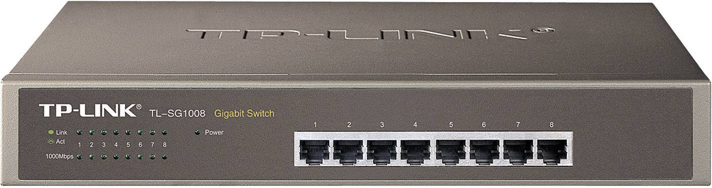 TP-LINK TL-SG1008 8-Port-Gigabit-Switch mit Metallgehäuse