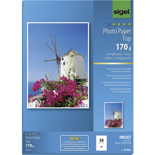 Fotopapier IP601 DIN A4 170g hochweiß 50 Bl./Pack.