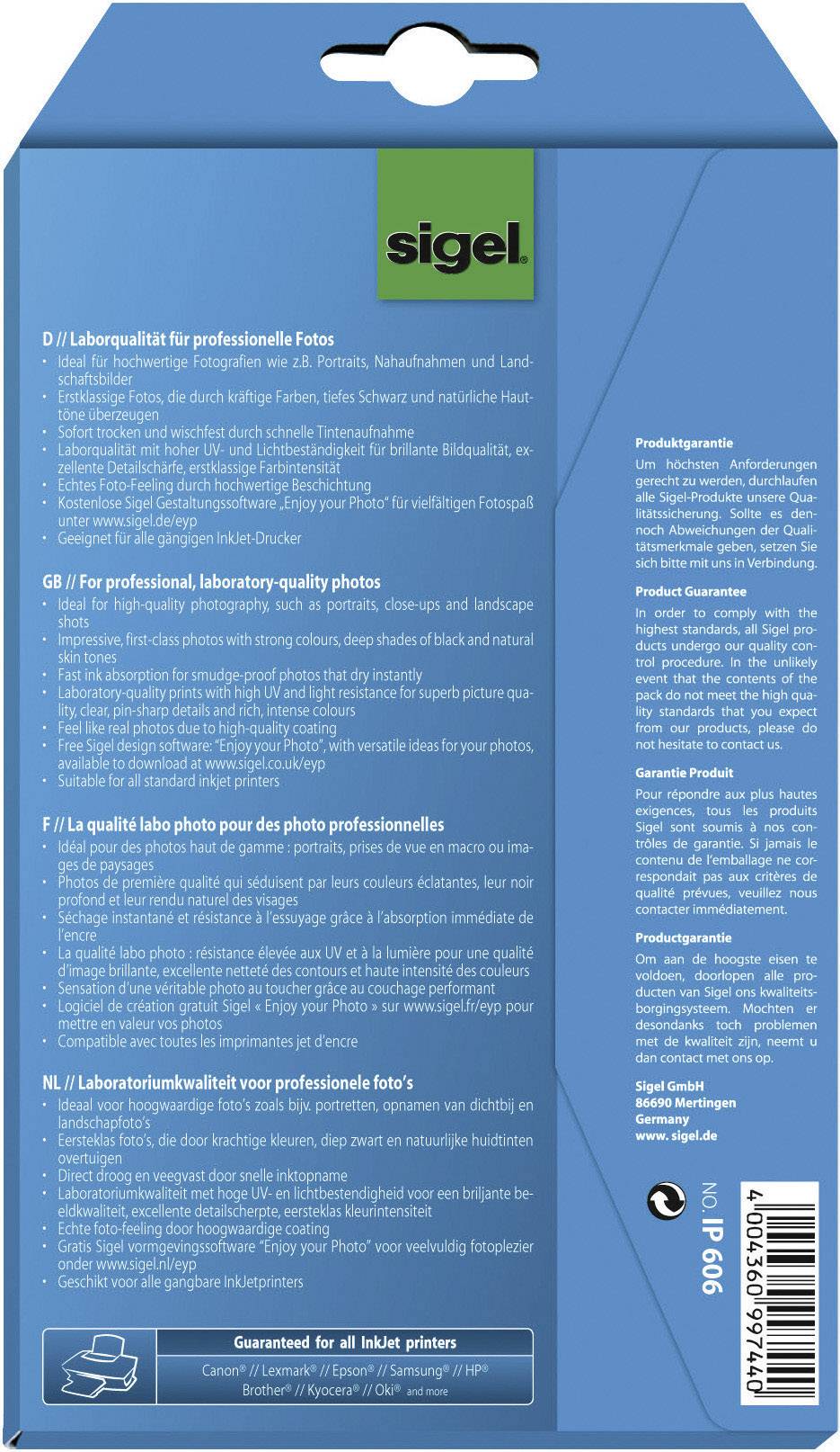 Fotopapier 10x15cm 260g/qm glossy VE=20+4 Blatt