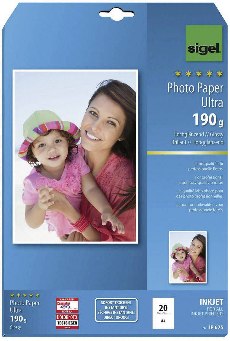Sigel Fotopapier Ultra, IP675, , , , 20 Blatt