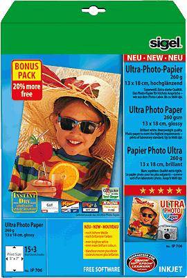 Fotopapier Everyday Plus 13x18cm 260g/qm glossy VE=18 Blatt