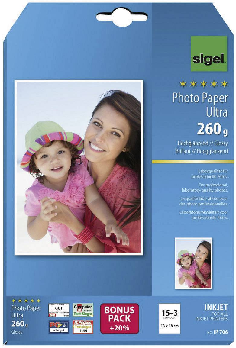 Fotopapier Everyday Plus 13x18cm 260g/qm glossy VE=18 Blatt