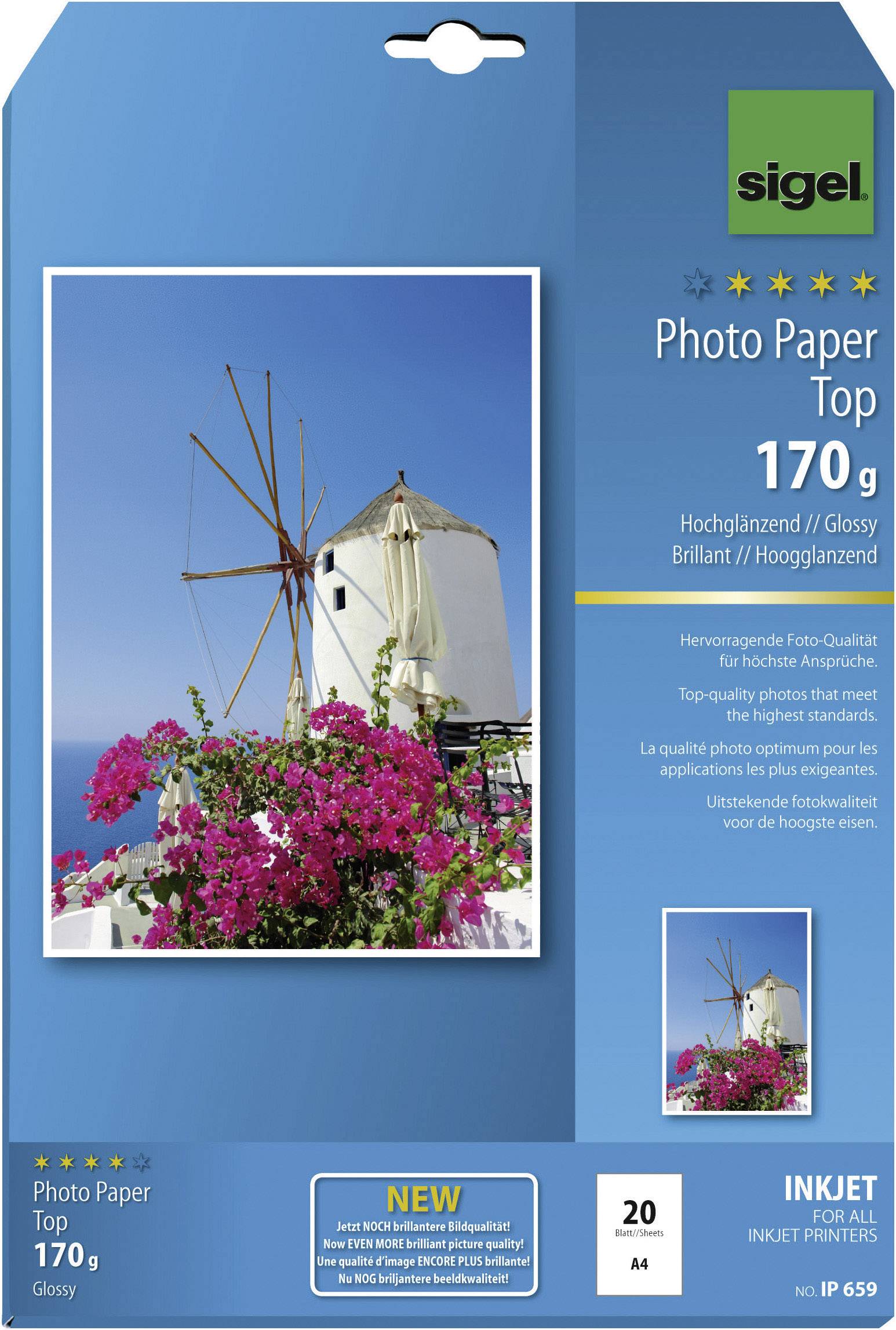 Sigel Fotopapier Top, IP659, , , , 20 Blatt