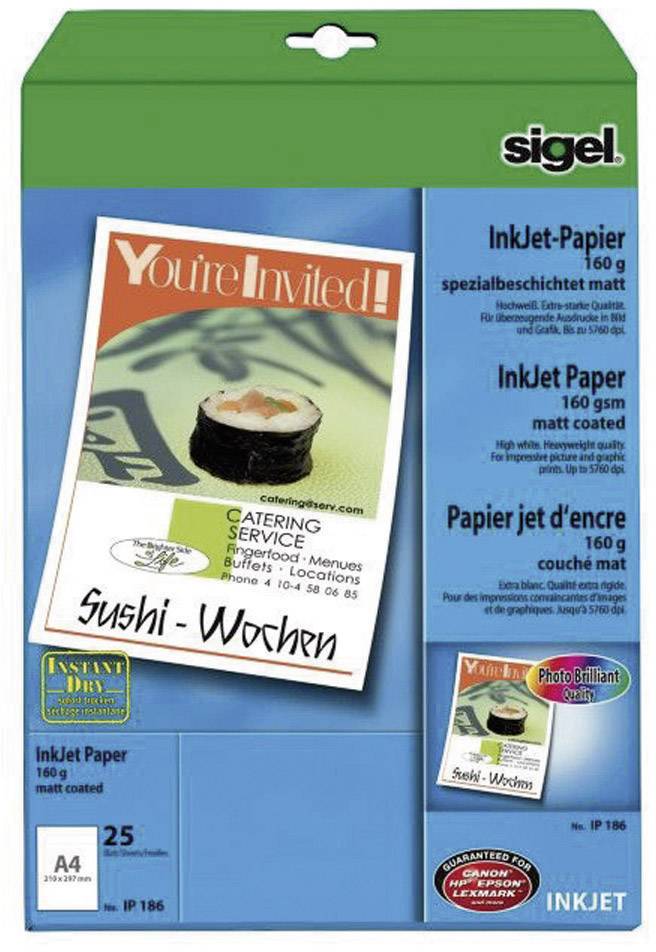 Sigel Inkjet Papier Professional, Druckerpapier, , , 25 Blatt N/A