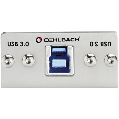 Oehlbach PRO IN MMT-C USB.3 B/A USB 3.2 Gen 1 (USB 3.0) Multimedia-Einsatz mit Kabelpeitsche