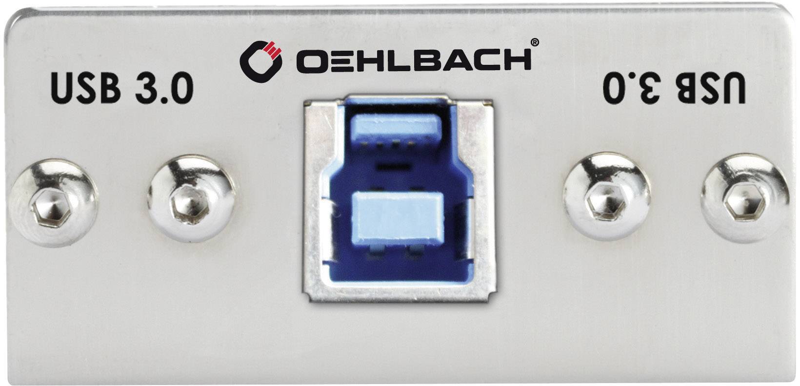 Oehlbach PRO IN MMT-C USB.3 B/A USB 3.2 Gen 1 (USB 3.0) Multimedia-Einsatz mit Kabelpeitsche