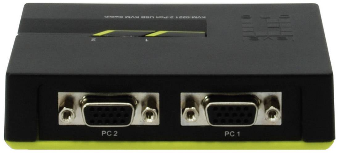 LevelOne 2 Port USB Desptop Switch mit Audiofunktion