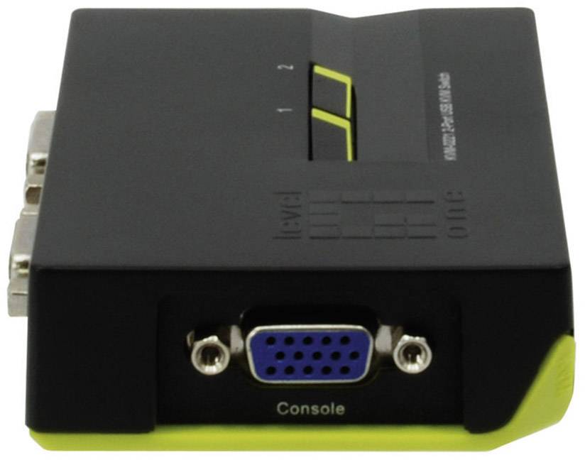 LevelOne 2 Port USB Desptop Switch mit Audiofunktion