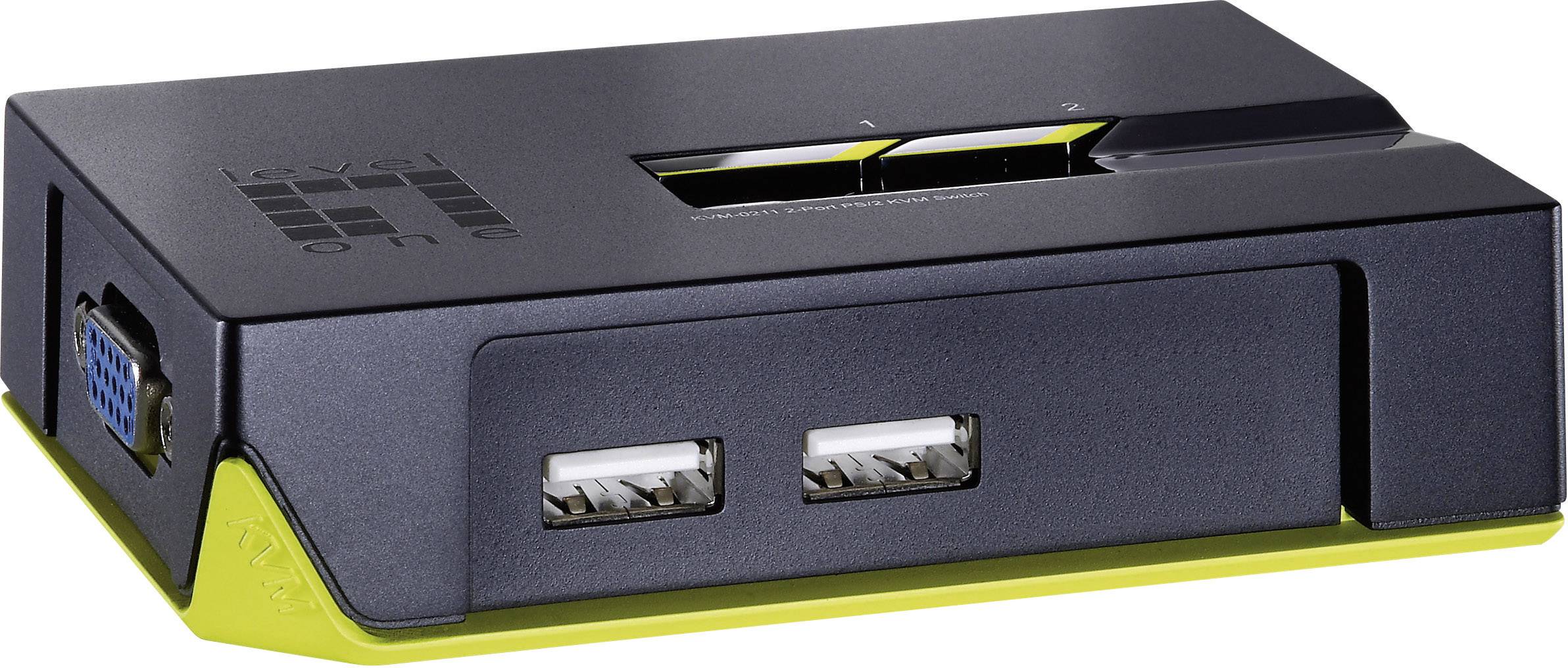 LevelOne 2 Port USB Desktop Switch
