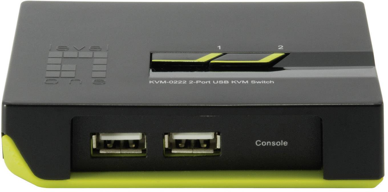 LevelOne 2 Port USB Desktop Switch