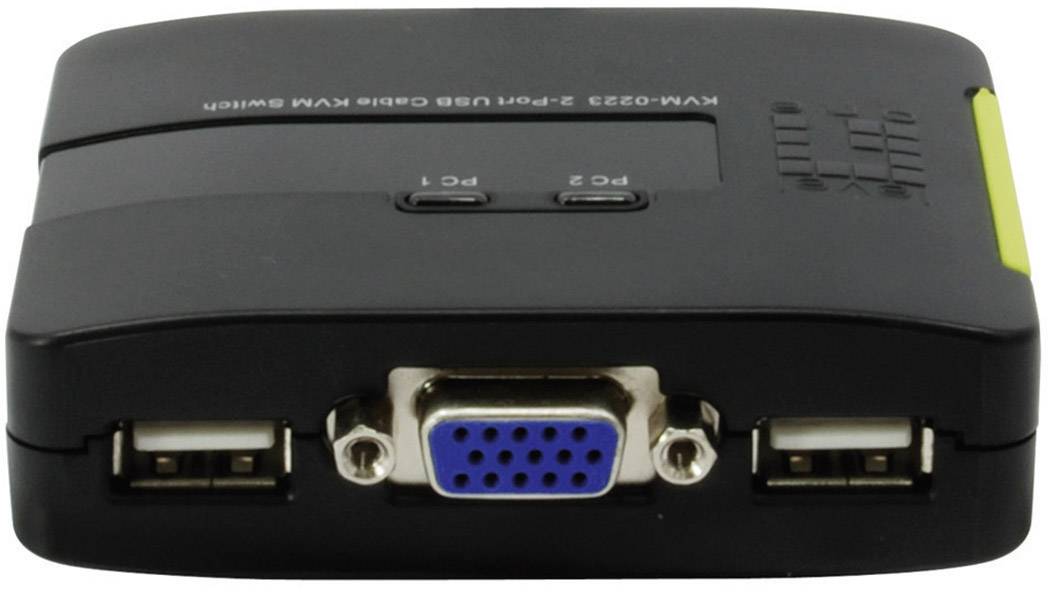LevelOne KVM Switch 2x USB KVM-0223 mit Audio