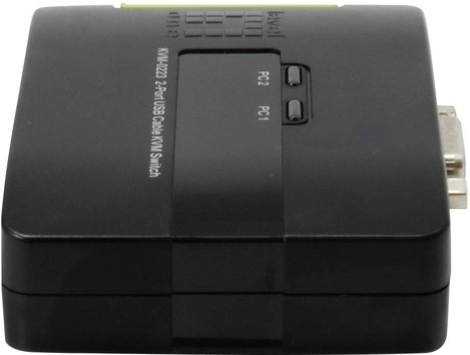 LevelOne KVM Switch 2x USB KVM-0223 mit Audio