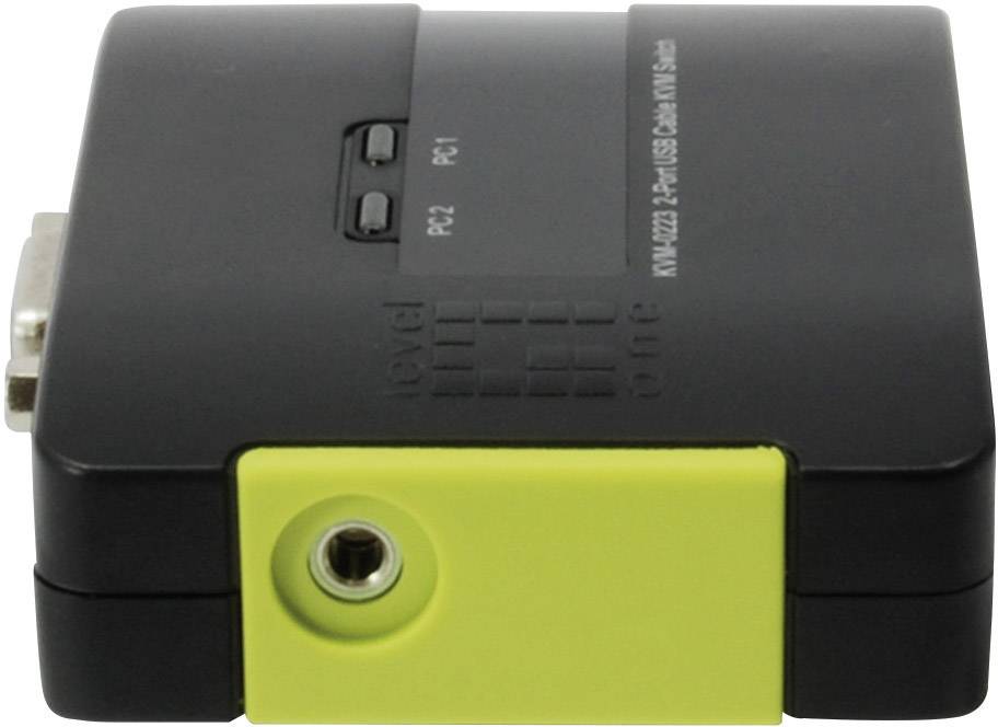 LevelOne KVM Switch 2x USB KVM-0223 mit Audio
