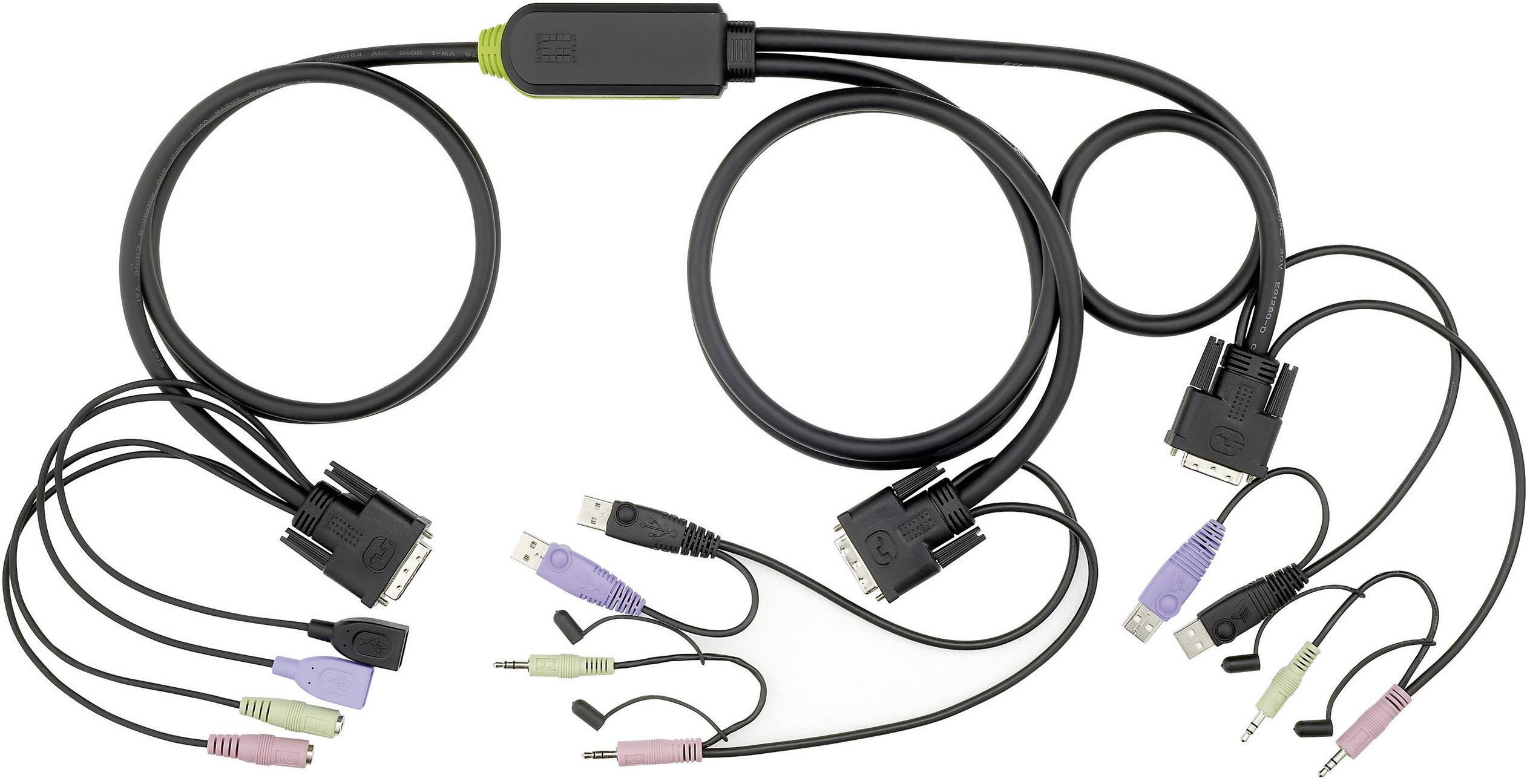 LevelOne 2-Port USB DVI KVM-Switch mit Audio