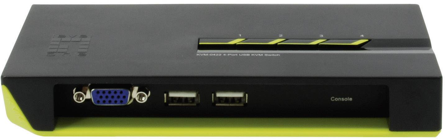 LevelOne ViewCon KVM-0422 - KVM-/USB-Switch - 4 x KVM port(s)