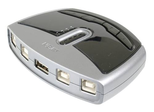 ATEN US421A-AT 4 Port USB 2.0-Umschalter Silber