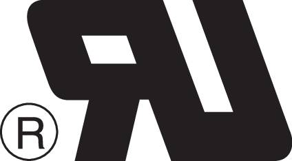 Ein stilisiertes Logo mit Buchstaben und einem kleinen Kreis. Der Hintergrund ist weiß, die dargestellte Form schwarz.