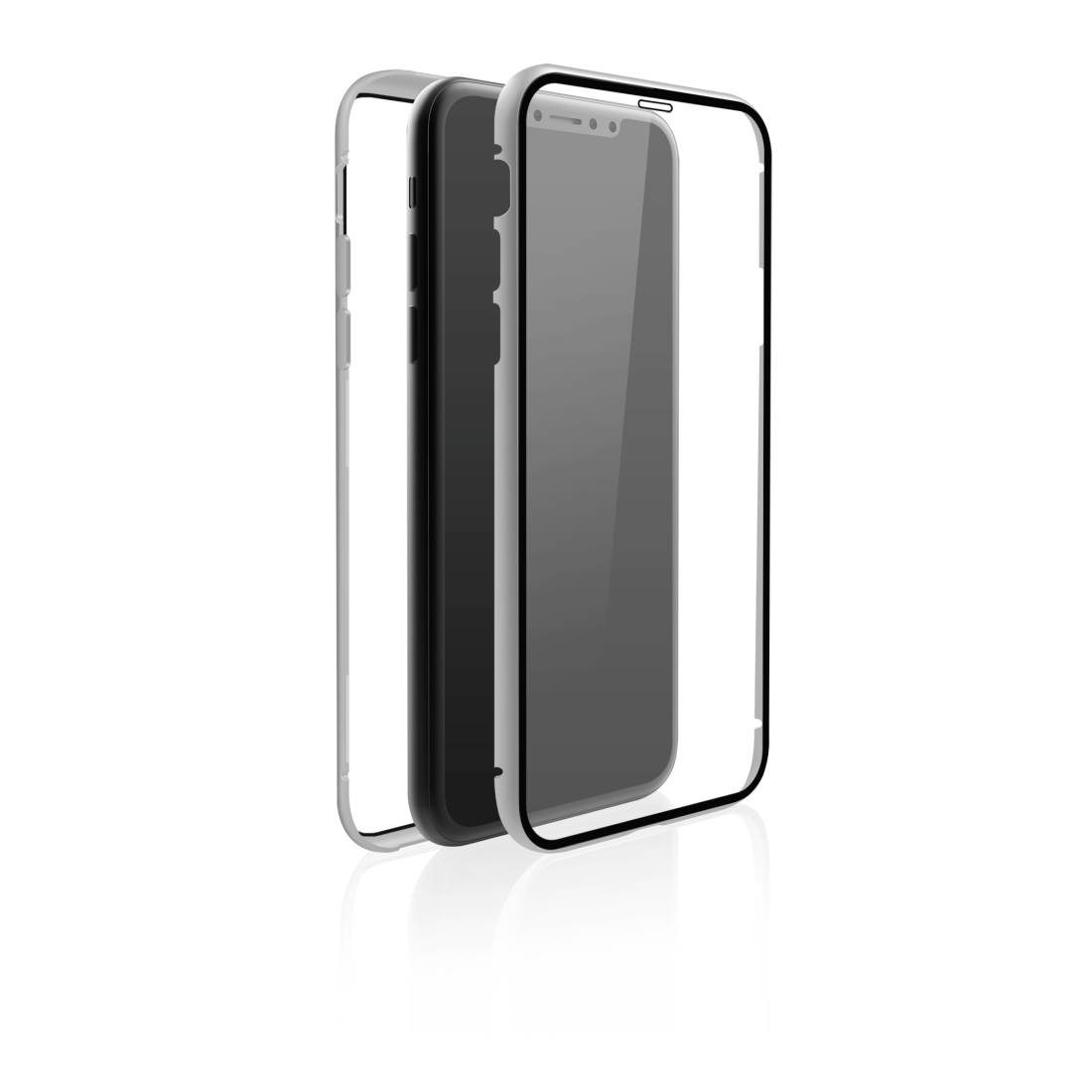 Black Rock Hama 360° Glass - Cover - Apple - iPhone 11R - Silber - Transparent