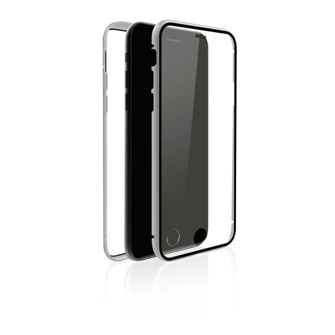 Black Rock Hama 360 Glass - Cover - Apple - Apple iPhone 7/8 - 11,9 cm (4.7 Zoll) - Silber - Transparent