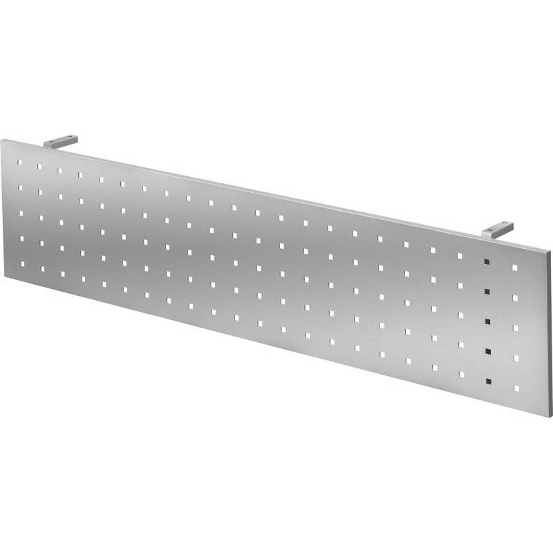 HAMMERBACHER Sichtblende Quadro für 1.600 mm breite Tische, silberfarben