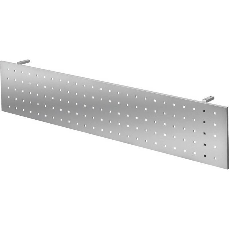 HAMMERBACHER Sichtblende Quadro für 1.800 mm breite Tische, silberfarben
