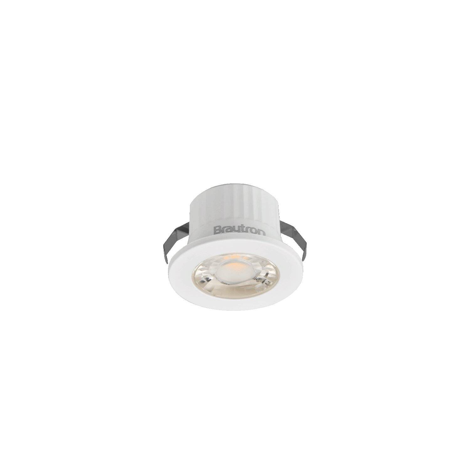 Braytron LED Mini Einbaustrahler 3W Spot IP54 Wassergeschützt 240lm 4000K Neutralweiß Einbauleuchte Spotlight Rund Weiß