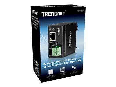 TRENDnet Konverter Industrial 100Base-FX SC 30KM IP 30 Multimedia-Technik
